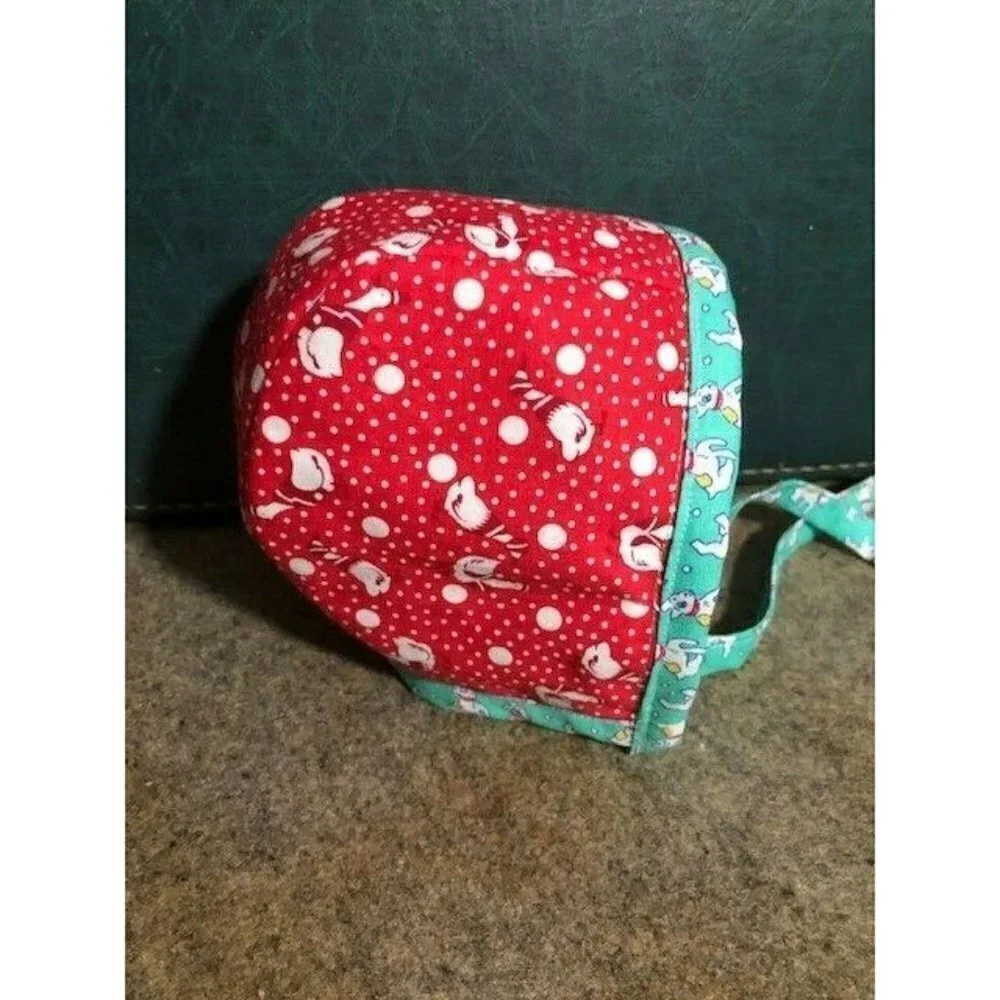 Handmade Baby Bonnet Newborn 0-3 Months Puppies